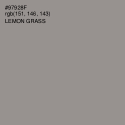 #97928F - Lemon Grass Color Image
